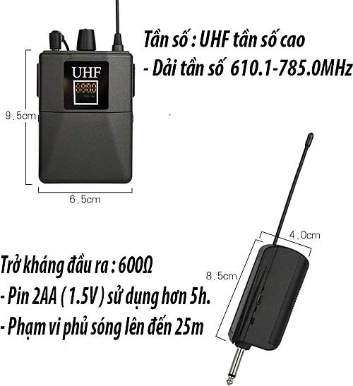 Mic Cài đâu Guangle W 14a