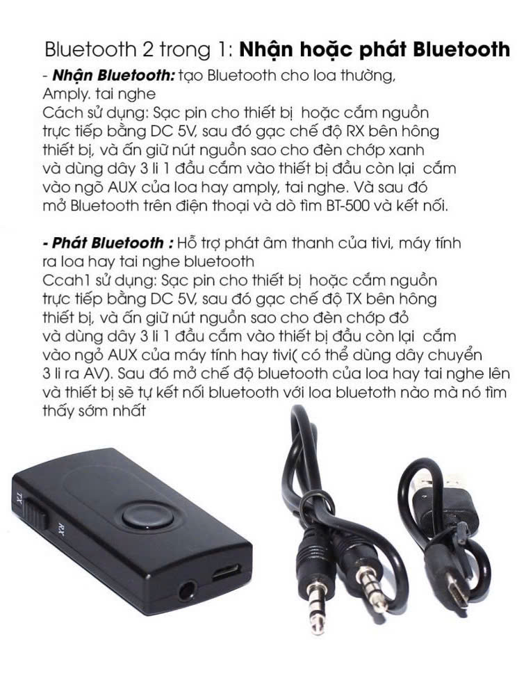 bluetooth 2 trong 1